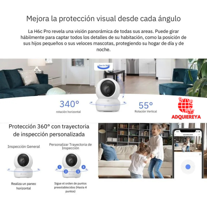 Cámara EZVIZ H6C 2K+ (3MP)