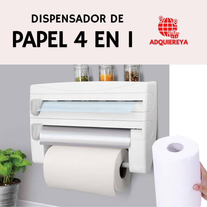 DISPENSADOR DE PAPEL 4 EN 1