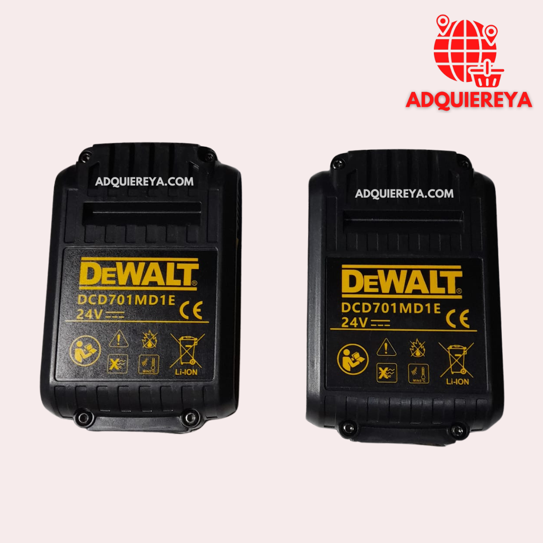 TALADRO ATORNILLADOR Y PERCUTOR 24V DeWALT