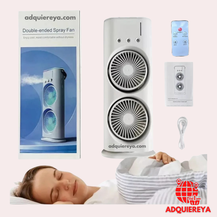 VENTILADOR CON HUMIFICADOR PORTATIL