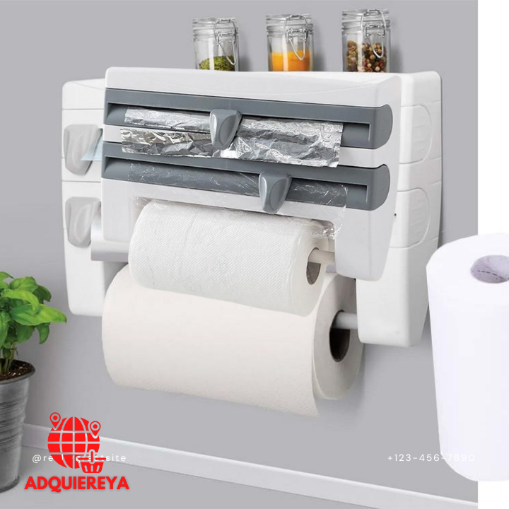 DISPENSADOR DE PAPEL 4 EN 1