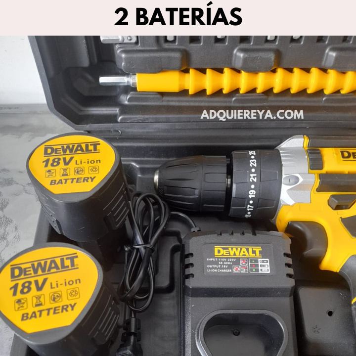TALADRO ATORNILLADOR Y PERCUTOR 18V DeWALT