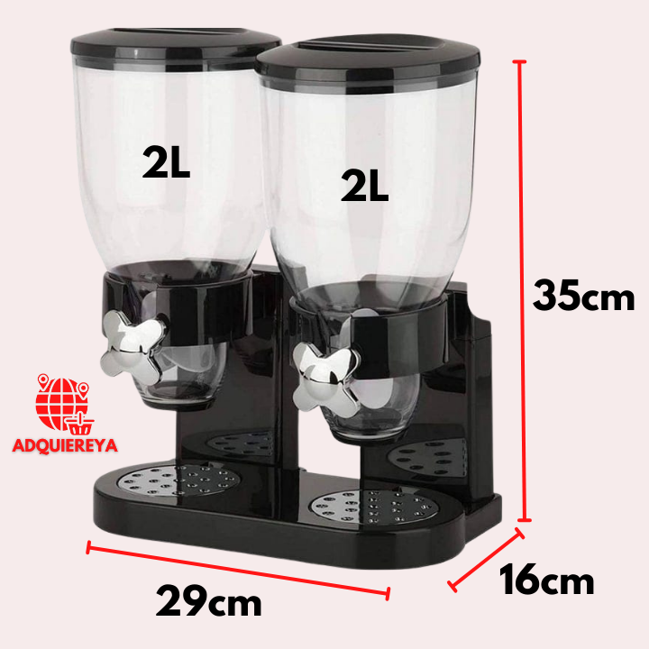 DISPENSADOR DE CEREAL 2 EN 1 (2L CADA ENVASE)