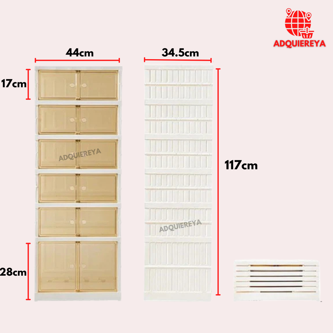 ZAPATERO PEGABLE 6 NIVELES (12 PARES)
