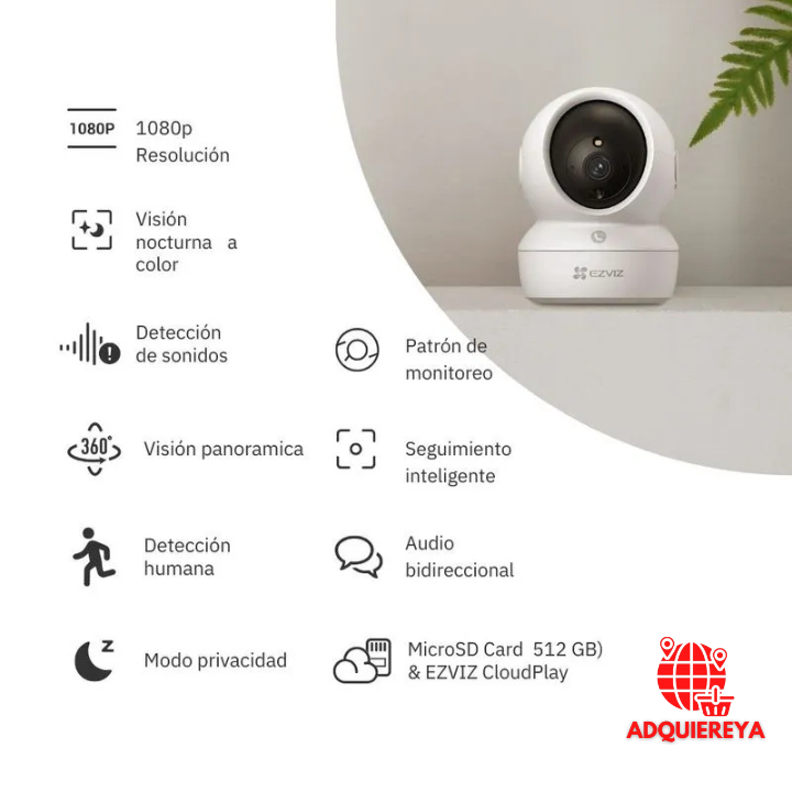 Cámara EZVIZ H6C 2K+ (3MP)