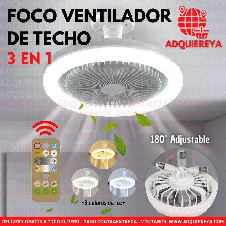 FOCO VENTILADOR DE TECHO
