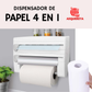 DISPENSADOR DE PAPEL 4 EN 1