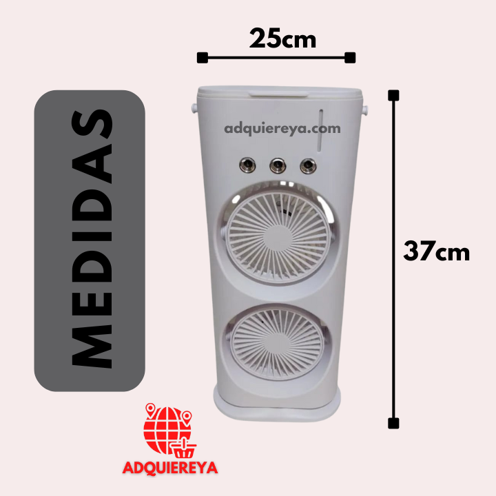 VENTILADOR CON HUMIFICADOR PORTATIL