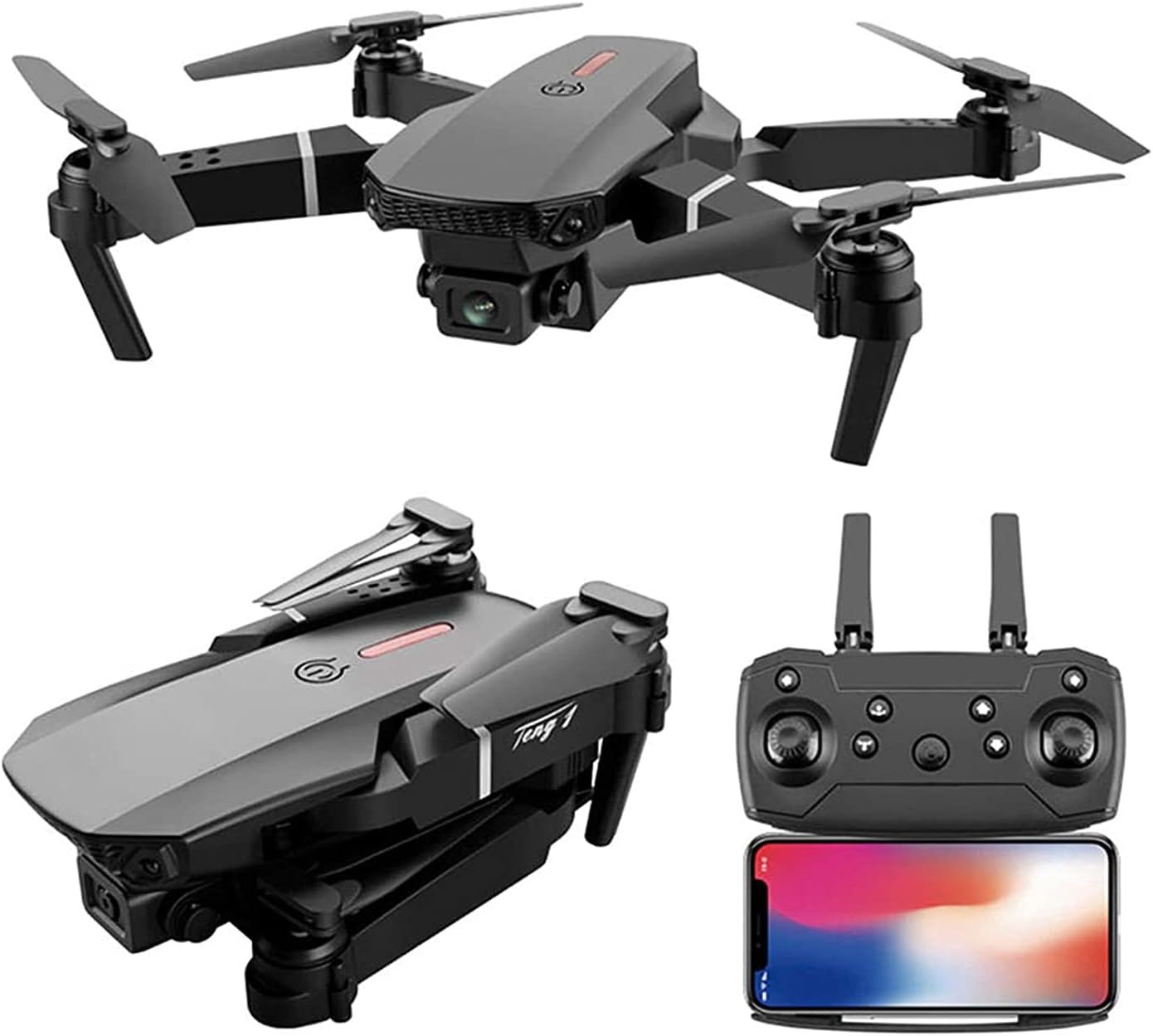 DRONE E88 PRO CON DOBLE CAMARA 4K