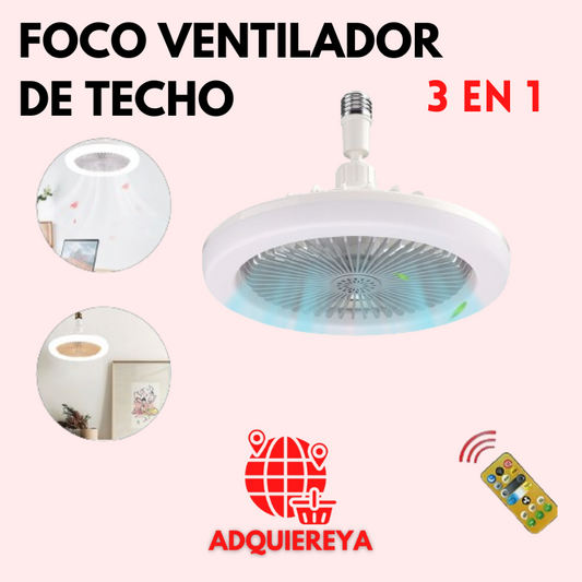 FOCO VENTILADOR DE TECHO