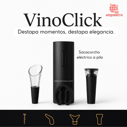 VinoClick – Set de Vino Eléctrico 4 en 1
