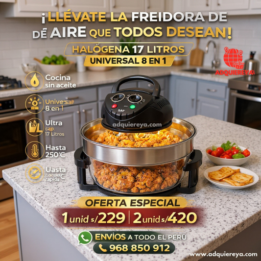FREIDORA DE AIRE HALÓGENA 17 LITROS